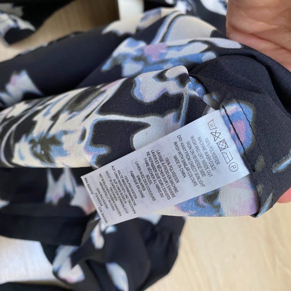 French connection Waterflower Drape 3/4 Sleeve Shirt - Picture 8 of 8
